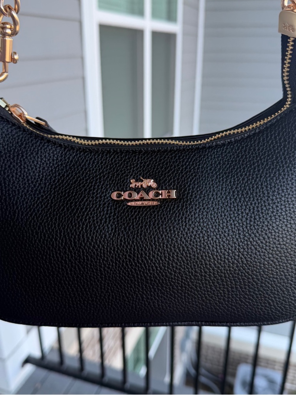 Coach Teri Shoulder Bag In Black - Picture 2 of 8